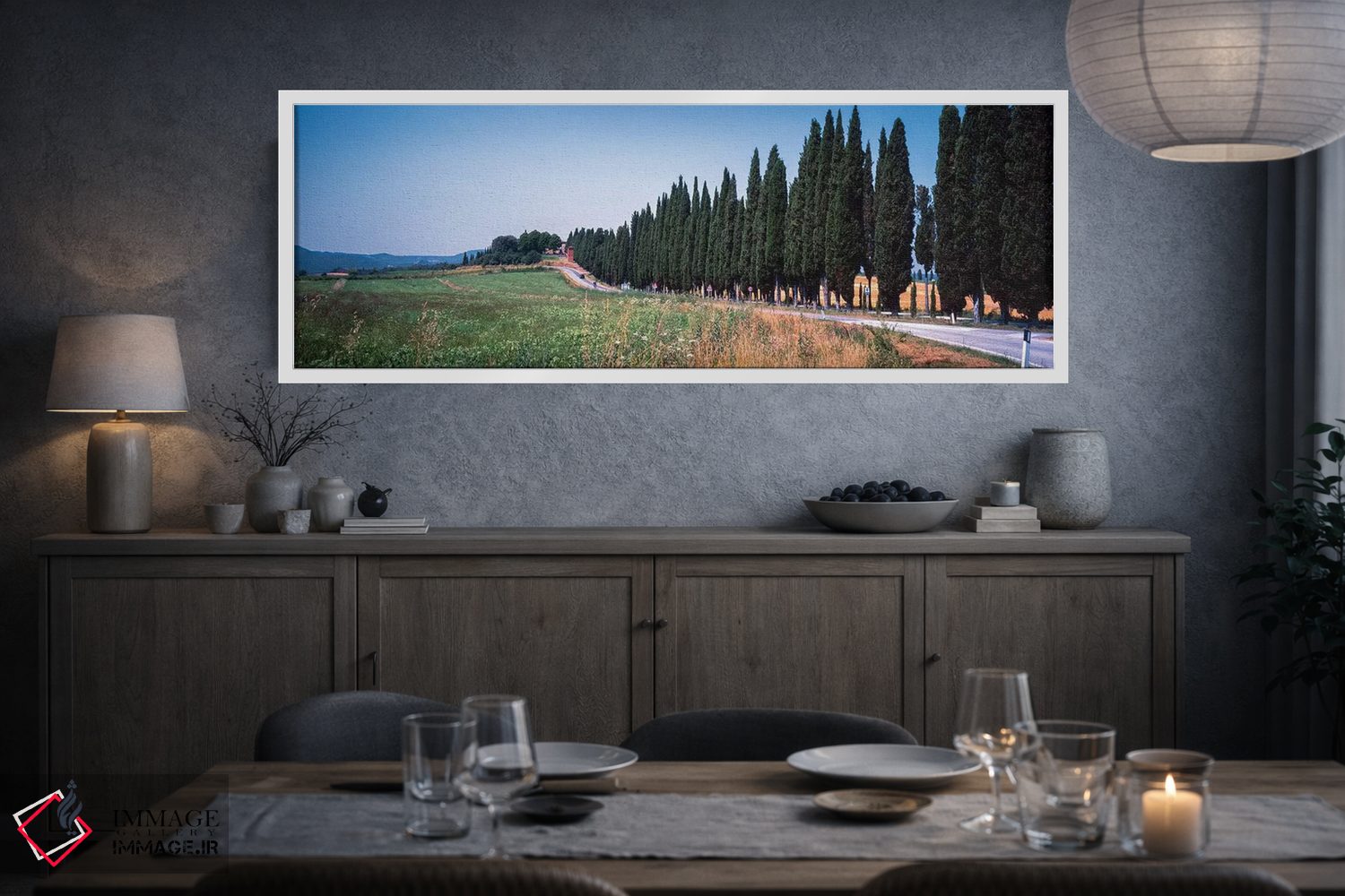 تابلو دکوراتیو "منظره روستایی اول، توریتا دی سی نا، استان سی نا، منطقه… اثر پانورامیک ایمجز - D3W