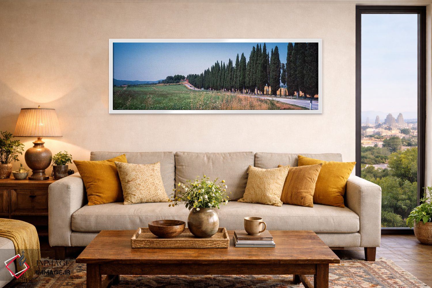 تابلو دکوراتیو "منظره روستایی اول، توریتا دی سی نا، استان سی نا، منطقه… اثر پانورامیک ایمجز - D4W