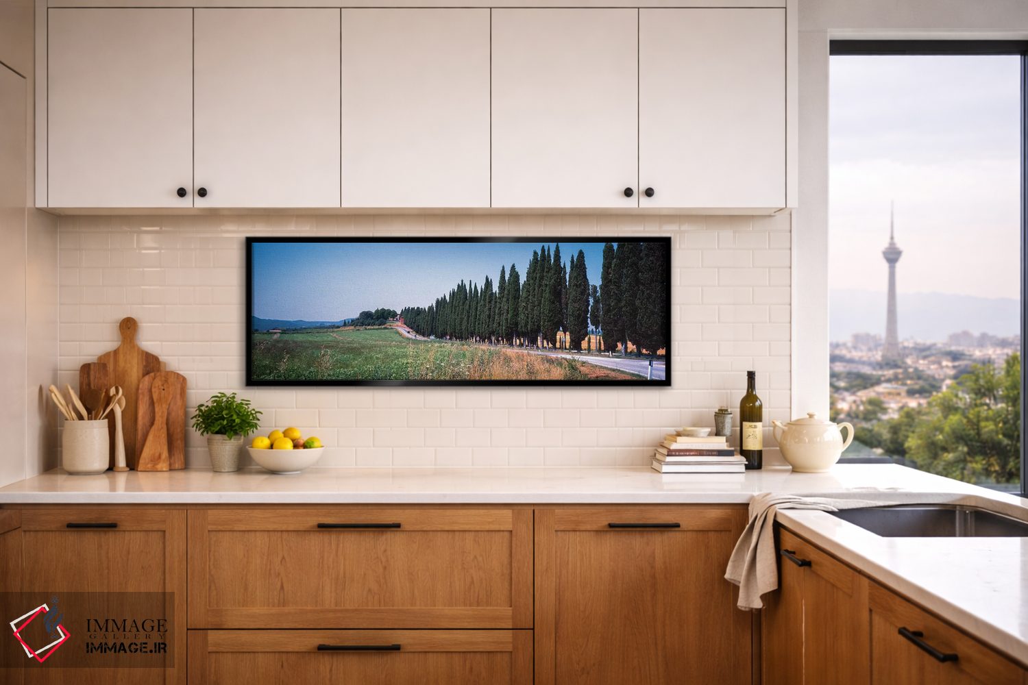 تابلو دکوراتیو "منظره روستایی اول، توریتا دی سی نا، استان سی نا، منطقه… اثر پانورامیک ایمجز - D5B