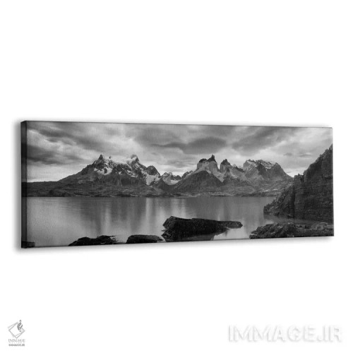 تابلو دکوراتیو کوه سررو پائینه بزرگ و شاخ های پائینه از دریاچه پاهوئه… اثر پانورامیک ایمجز - نمای پرسپکتیو محصول