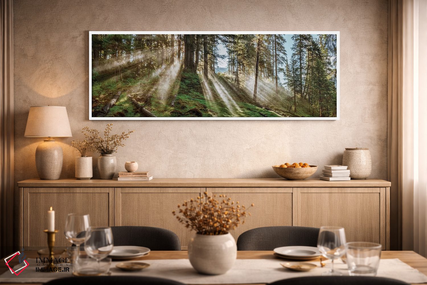 تابلو دکوراتیو "منظره جنگلی، آلاسکا، ایالات متحده آمریکا" اثر پانورامیک ایمجز - D1W