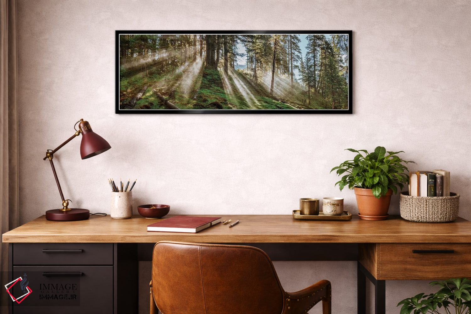تابلو دکوراتیو "منظره جنگلی، آلاسکا، ایالات متحده آمریکا" اثر پانورامیک ایمجز - D3B