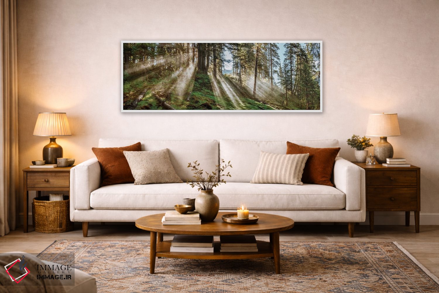 تابلو دکوراتیو "منظره جنگلی، آلاسکا، ایالات متحده آمریکا" اثر پانورامیک ایمجز - D4W