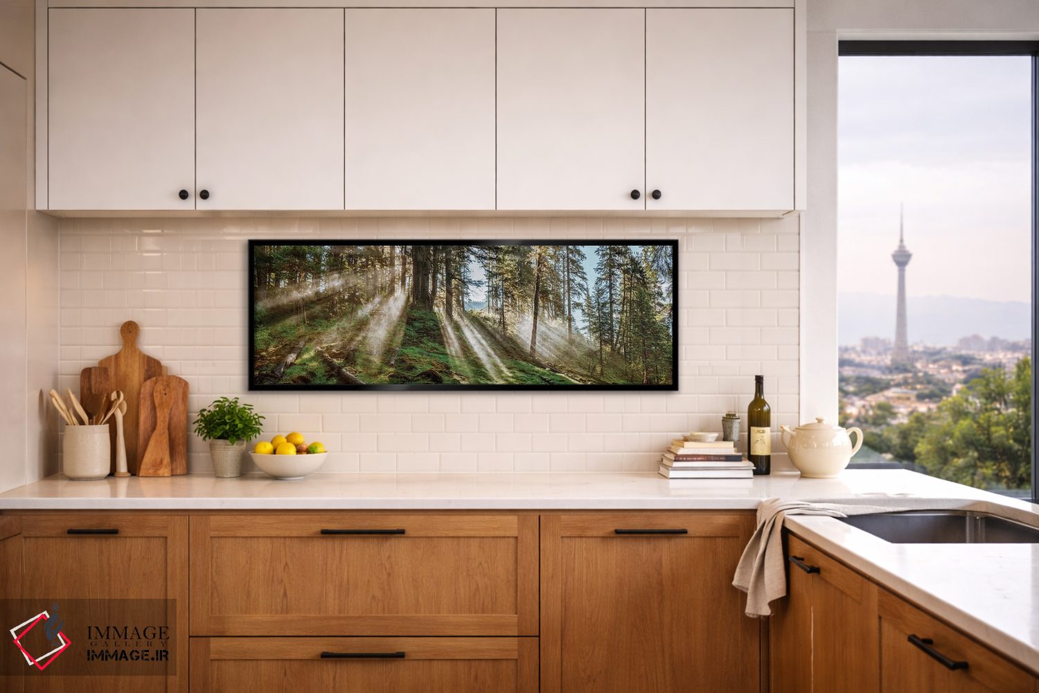 تابلو دکوراتیو "منظره جنگلی، آلاسکا، ایالات متحده آمریکا" اثر پانورامیک ایمجز - D6B