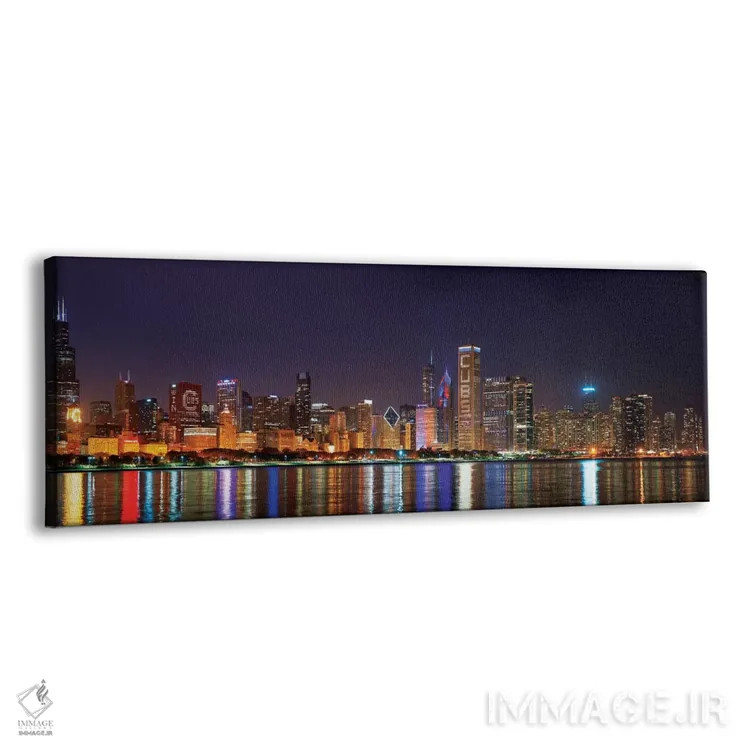 تابلو دکوراتیو روشنایی پراید شیکاگو کابز در سراسر نمای آسمان خراش مرکز… اثر پانورامیک ایمجز - نمای پرسپکتیو محصول