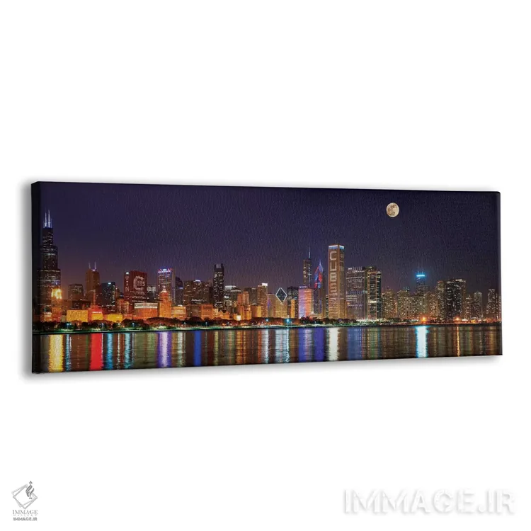 تابلو دکوراتیو روشنایی پراید شیکاگو کابز در سراسر نمای آسمان خراش مرکز… اثر پانورامیک ایمجز - نمای پرسپکتیو محصول