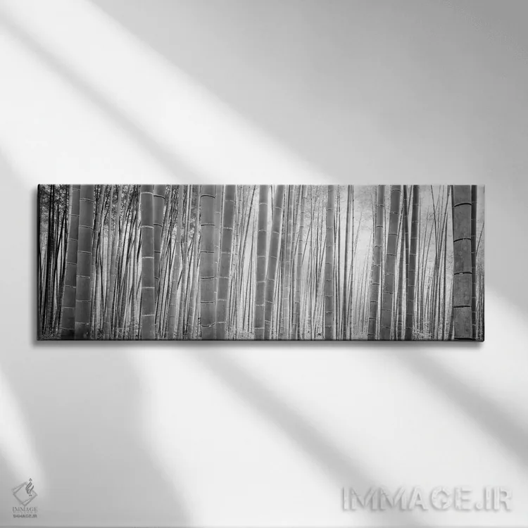 تابلو دکوراتیو جنگل بامبو، ساگان، کیوتو، ژاپن دوم اثر پانورامیک ایمجز - نمای روبهرو روی دیوار
