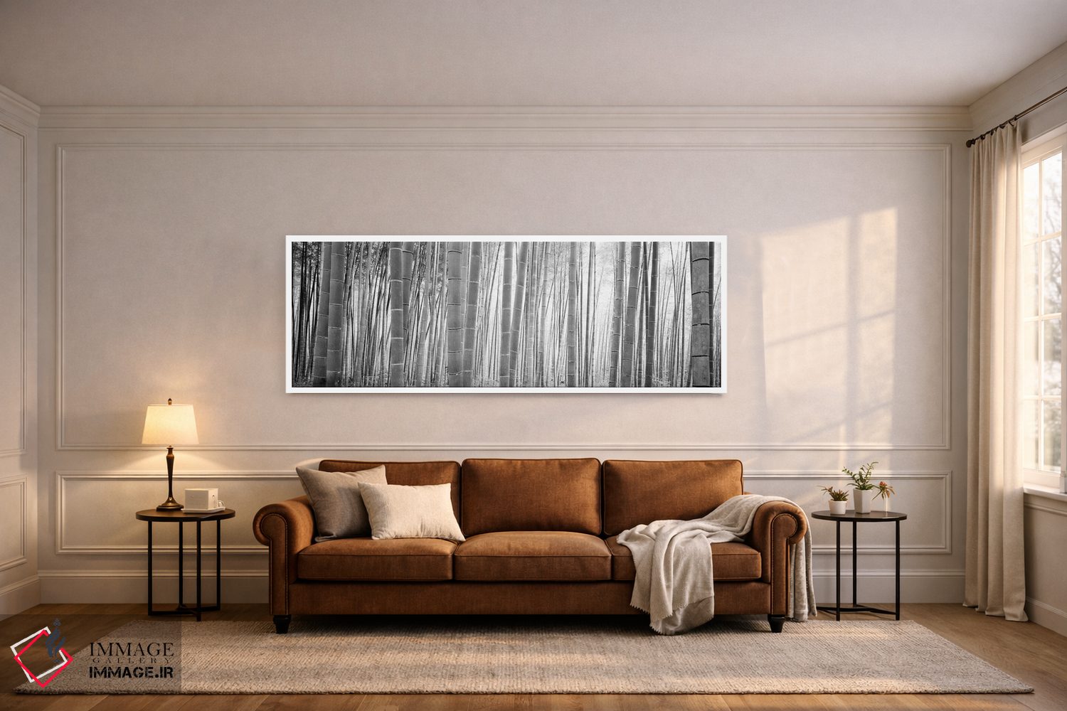 تابلو دکوراتیو جنگل بامبو، ساگان، کیوتو، ژاپن دوم اثر پانورامیک ایمجز - D5W