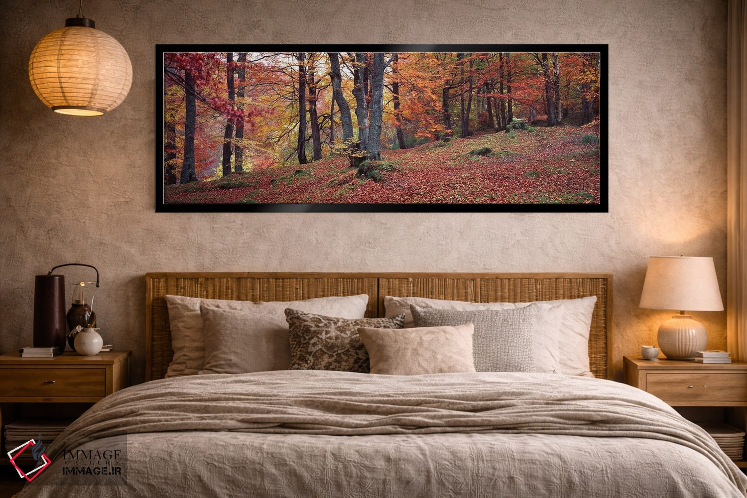 تابلو دکوراتیو درختان بلوط در پاییز، آبرفلدی، پرت و کینروس، اسکاتلند اثر پانورامیک ایمجز - D4B