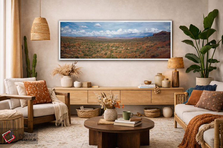 تابلو دکوراتیو Arches National Park, Utah, USA,بوته ها در بیابان، پارک… اثر پانورامیک ایمجز - D2W