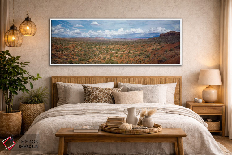 تابلو دکوراتیو Arches National Park, Utah, USA,بوته ها در بیابان، پارک… اثر پانورامیک ایمجز - D6W