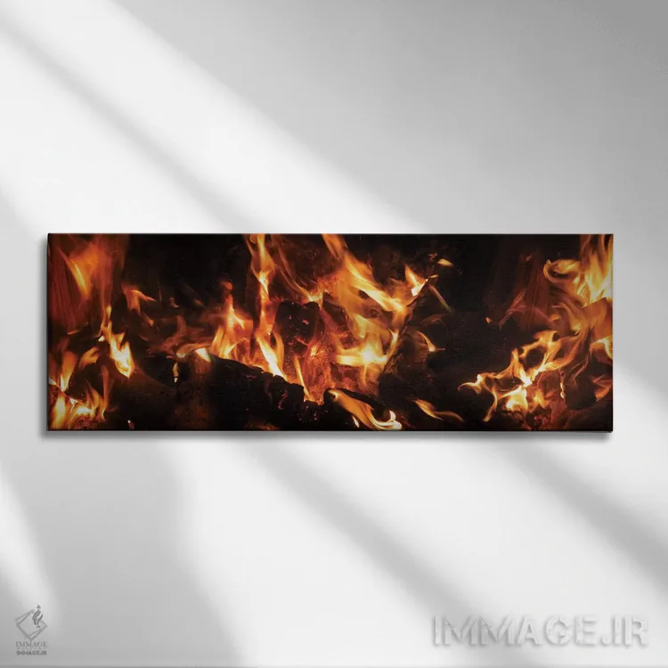 تابلو دکوراتیو "نمای نزدیک آتش بس در شب III" اثر پانورامیک ایمجز - نمای روبهرو روی دیوار