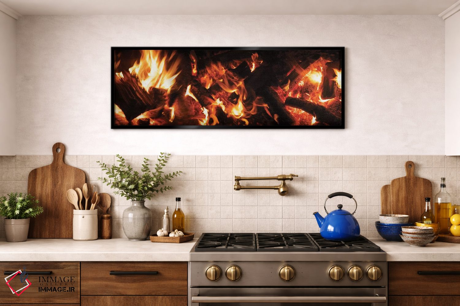 تابلو دکوراتیو "نمای نزدیک آتش بس در شب II" اثر پانورامیک ایمجز - D2B