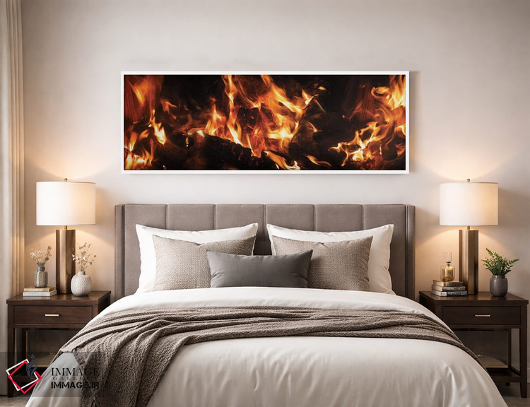 تابلو دکوراتیو "نمای نزدیک آتش بس در شب III" اثر پانورامیک ایمجز - D2W