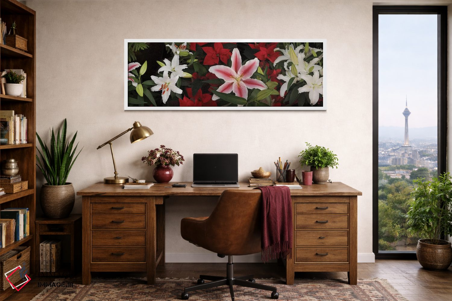 تابلو دکوراتیو "نمای نزدیک گل های ارکیده رنگارنگ II" اثر پانورامیک ایمجز - D1W