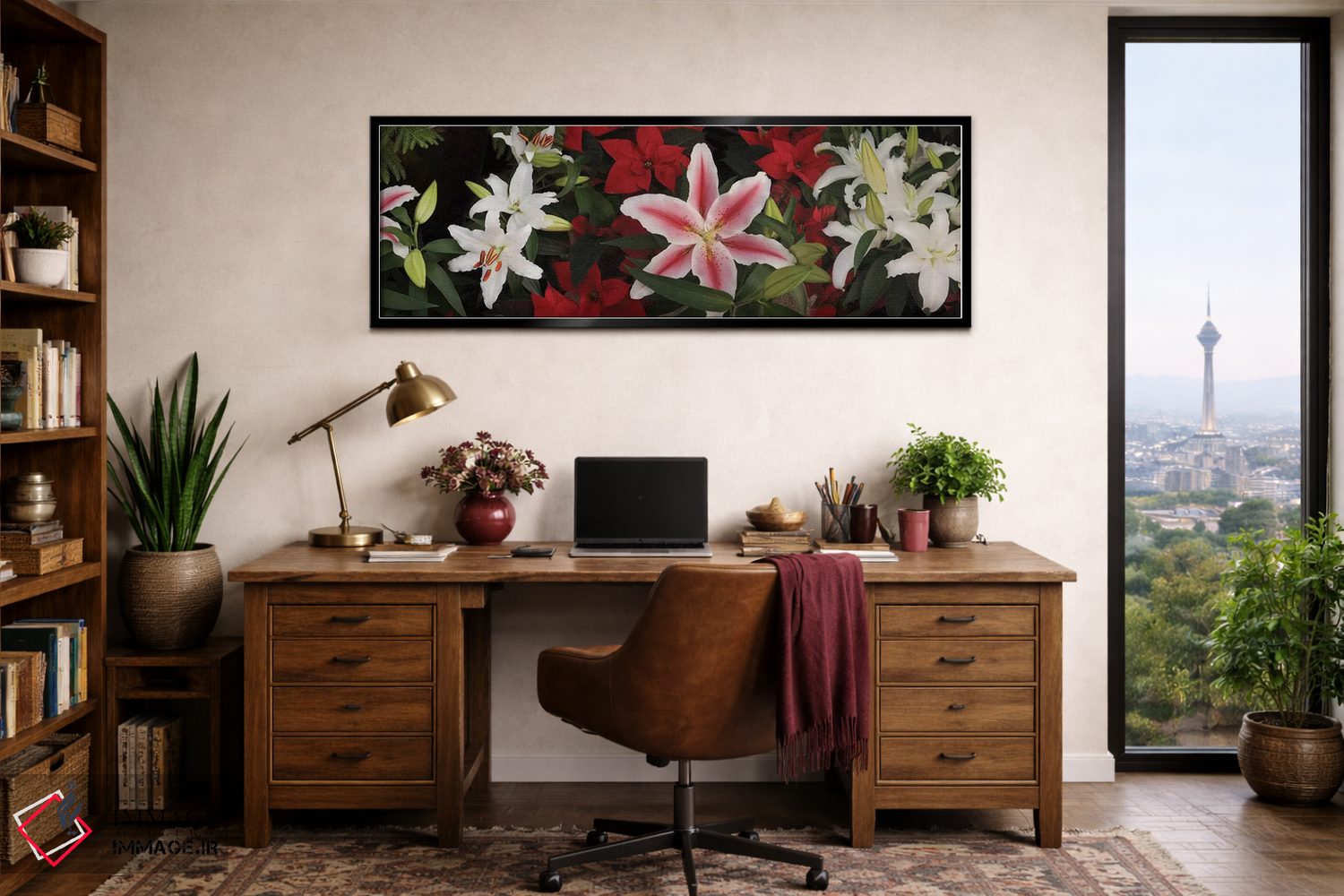 تابلو دکوراتیو "نمای نزدیک گل های ارکیده رنگارنگ II" اثر پانورامیک ایمجز - D2B