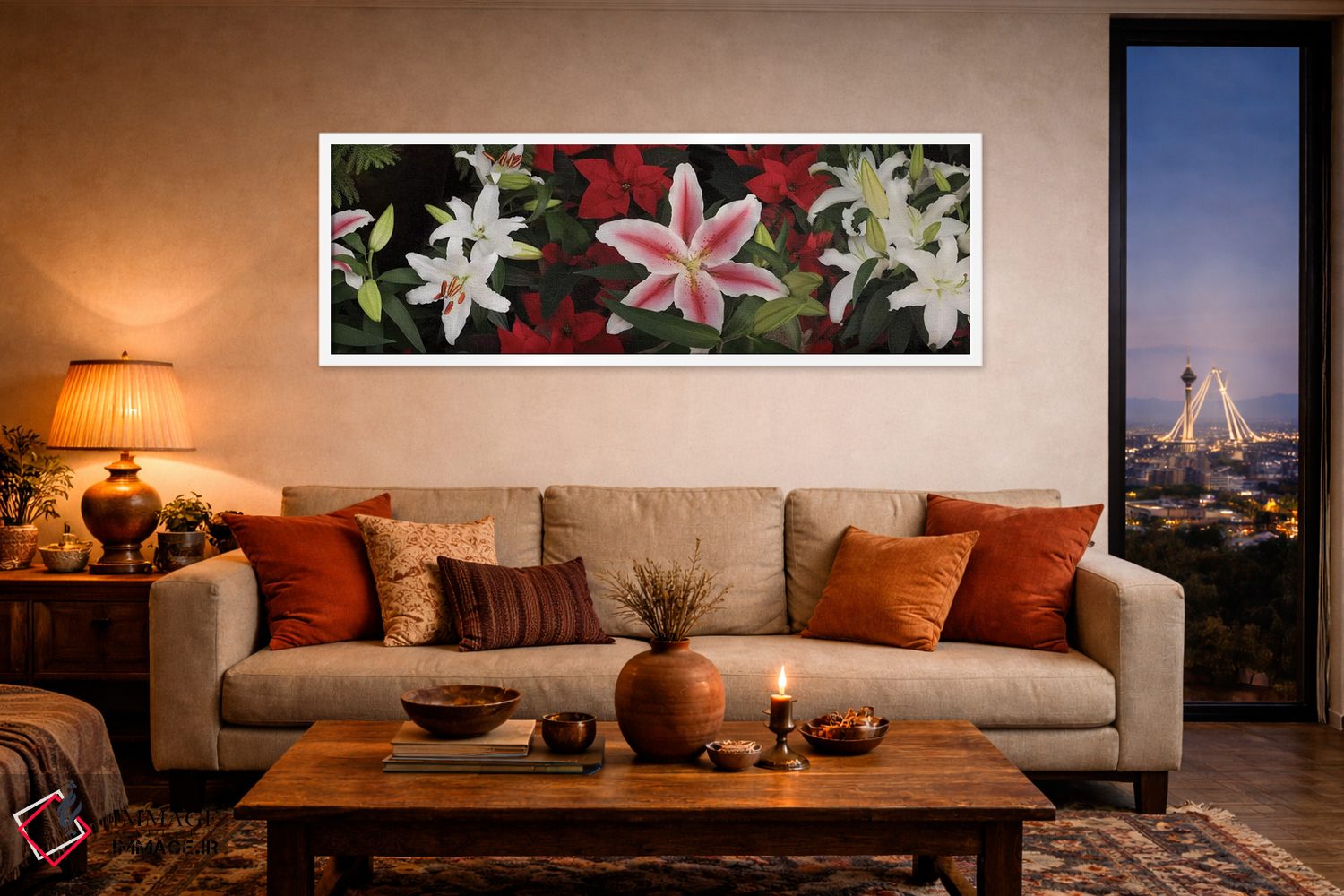 تابلو دکوراتیو "نمای نزدیک گل های ارکیده رنگارنگ II" اثر پانورامیک ایمجز - D4W