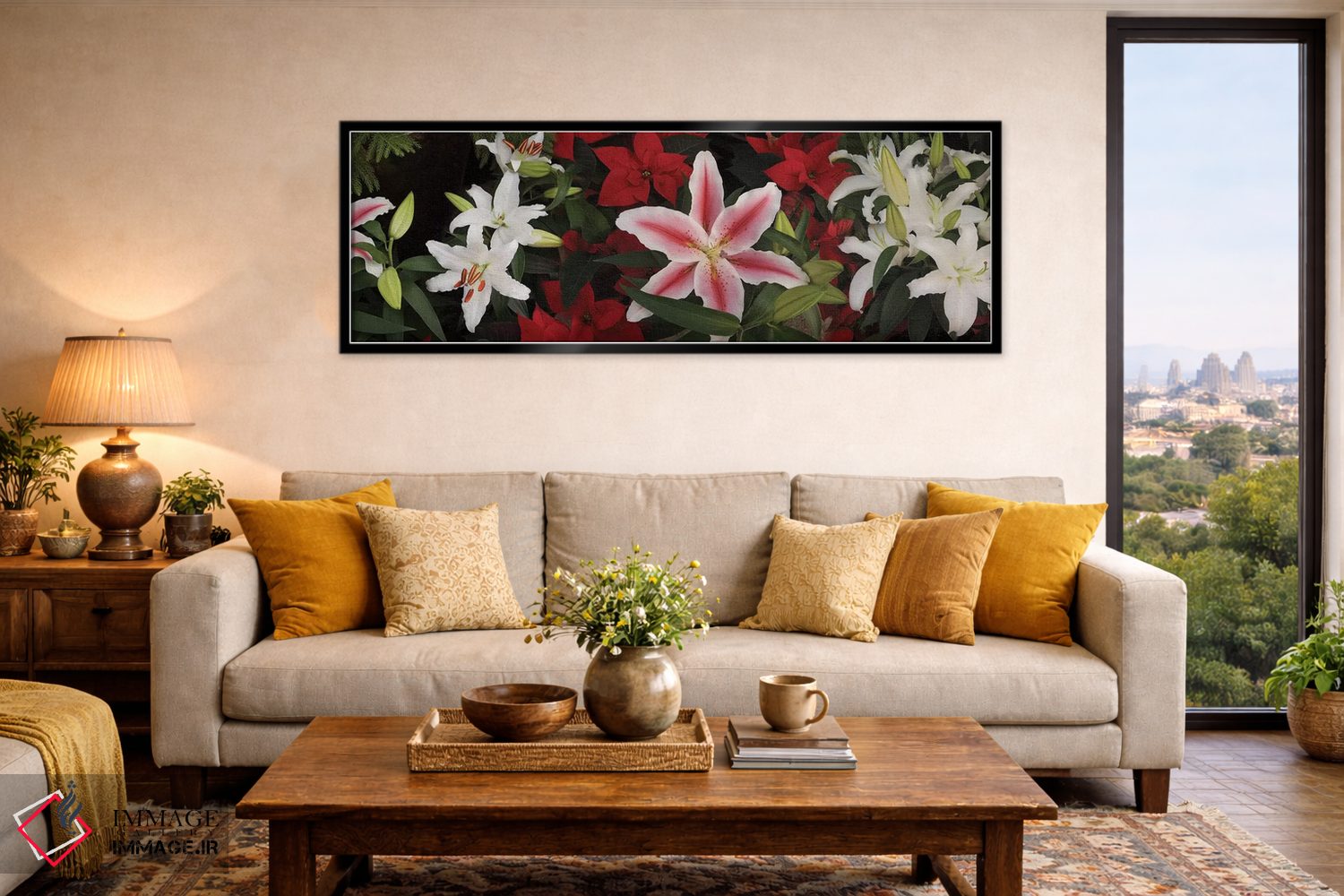 تابلو دکوراتیو "نمای نزدیک گل های ارکیده رنگارنگ II" اثر پانورامیک ایمجز - D6B