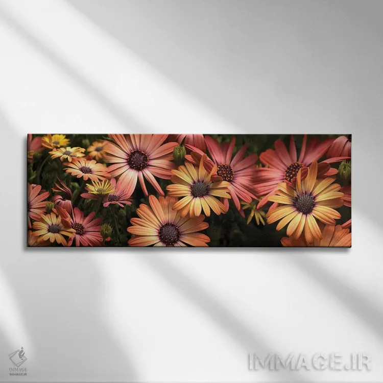 تابلو دکوراتیو "نمای نزدیک گل های گل گندم در حال شکوفایی I" اثر پانورامیک ایمجز - نمای روبهرو روی دیوار