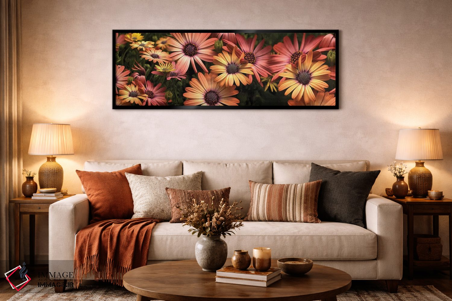 تابلو دکوراتیو "نمای نزدیک گل های گل گندم در حال شکوفایی I" اثر پانورامیک ایمجز - D6B