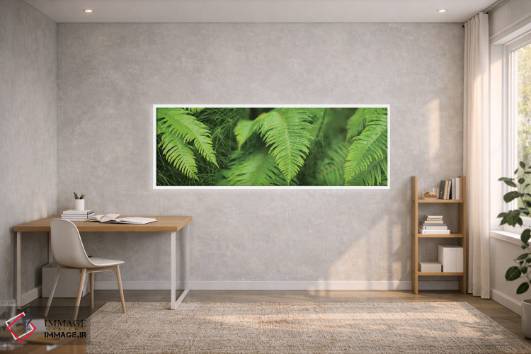 تابلو دکوراتیو "نمای نزدیک سرخس ها" اثر پانورامیک ایمجز - D1W