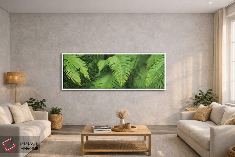 تابلو دکوراتیو "نمای نزدیک سرخس ها" اثر پانورامیک ایمجز - D2W