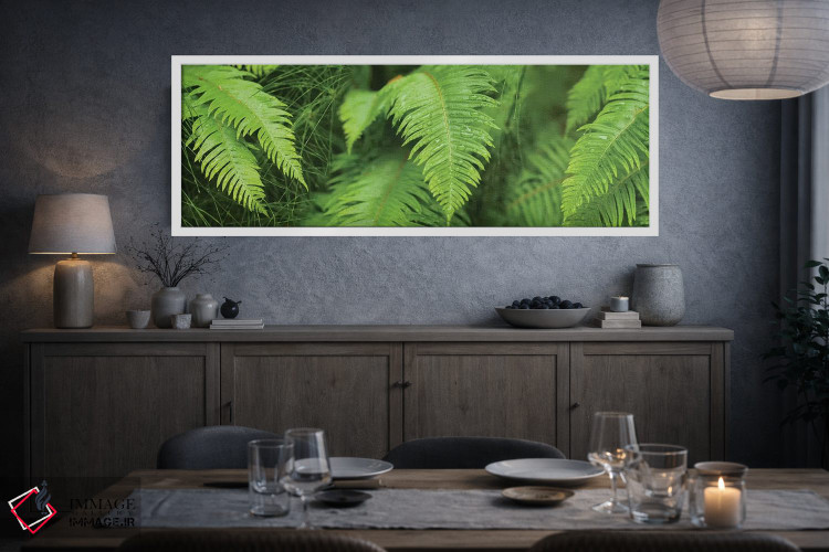 تابلو دکوراتیو "نمای نزدیک سرخس ها" اثر پانورامیک ایمجز - D3W