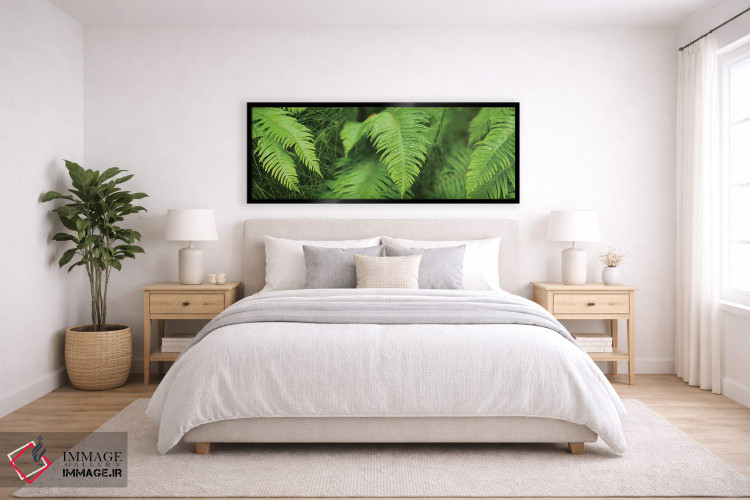 تابلو دکوراتیو "نمای نزدیک سرخس ها" اثر پانورامیک ایمجز - D6B