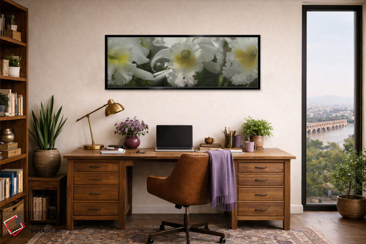 تابلو دکوراتیو گل های ارکیده نزدیک III اثر پانورامیک ایمجز - D2B