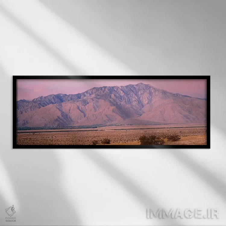 تابلو دکوراتیو ابرها بر فراز کوه ها، قله سن جاستینو، رشته کوه سن جاستی… اثر پانورامیک ایمجز - نمای قابدار مشکی