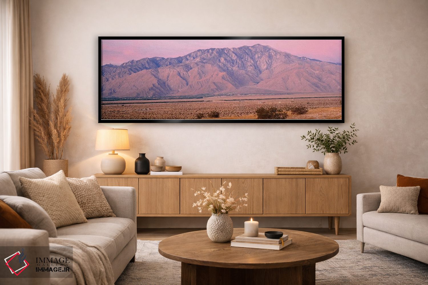 تابلو دکوراتیو ابرها بر فراز کوه ها، قله سن جاستینو، رشته کوه سن جاستی… اثر پانورامیک ایمجز - D5B