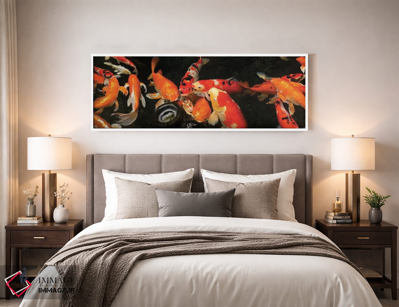 تابلو دکوراتیو ماهی کای رنگی III اثر پانورامیک ایمجز - D3W