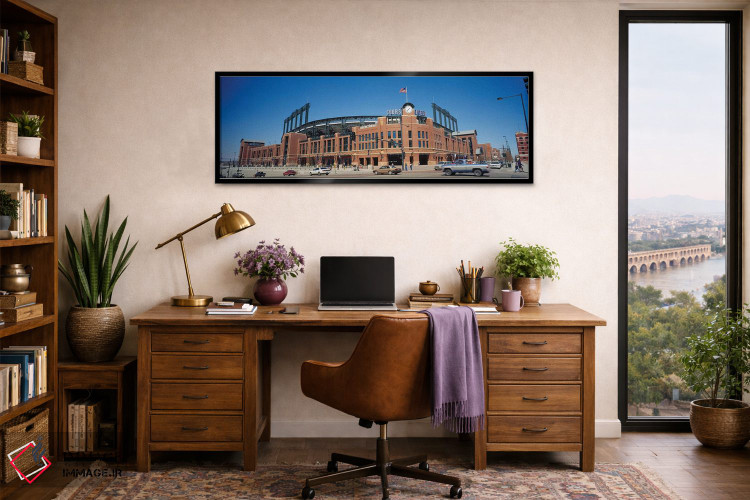 تابلو دکوراتیو استادیوم کورس فیلد، دنور، کلرادو، ایالات متحده، 1995 اثر پانورامیک ایمجز - D3B