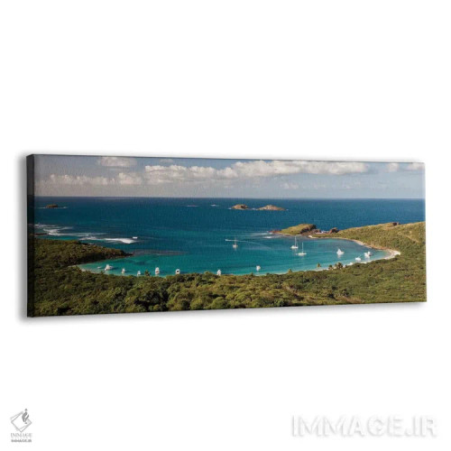 تابلو دکوراتیو نمای بلند از ساحل، جزیره کوله برا، پورتو ریکو II اثر پانورامیک ایمجز - نمای پرسپکتیو محصول