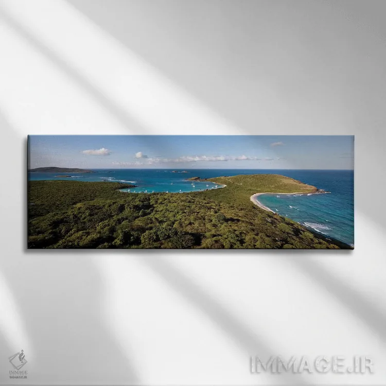 تابلو دکوراتیو نمای بلند از ساحل، جزیره کوله برا، پورتو ریکو I اثر پانورامیک ایمجز - نمای روبهرو روی دیوار