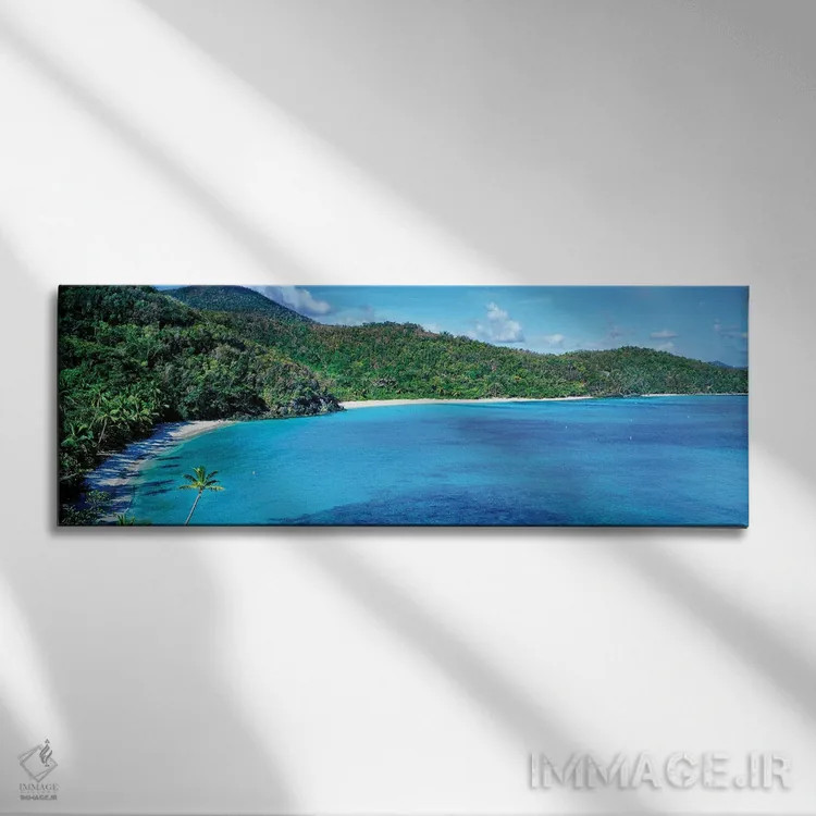 تابلو دکوراتیو نمای بلند از خلیج هاوک نس، سنت جان، جزایر ویرجین ایالات… اثر پانورامیک ایمجز - نمای روبهرو روی دیوار