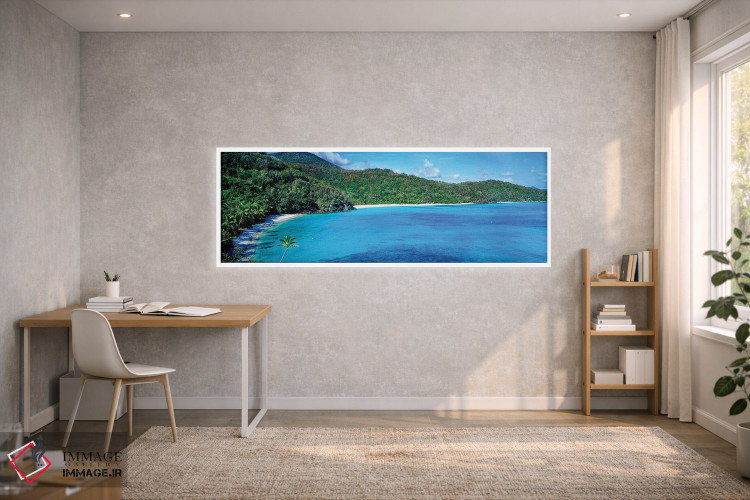 تابلو دکوراتیو نمای بلند از خلیج هاوک نس، سنت جان، جزایر ویرجین ایالات… اثر پانورامیک ایمجز - D1W