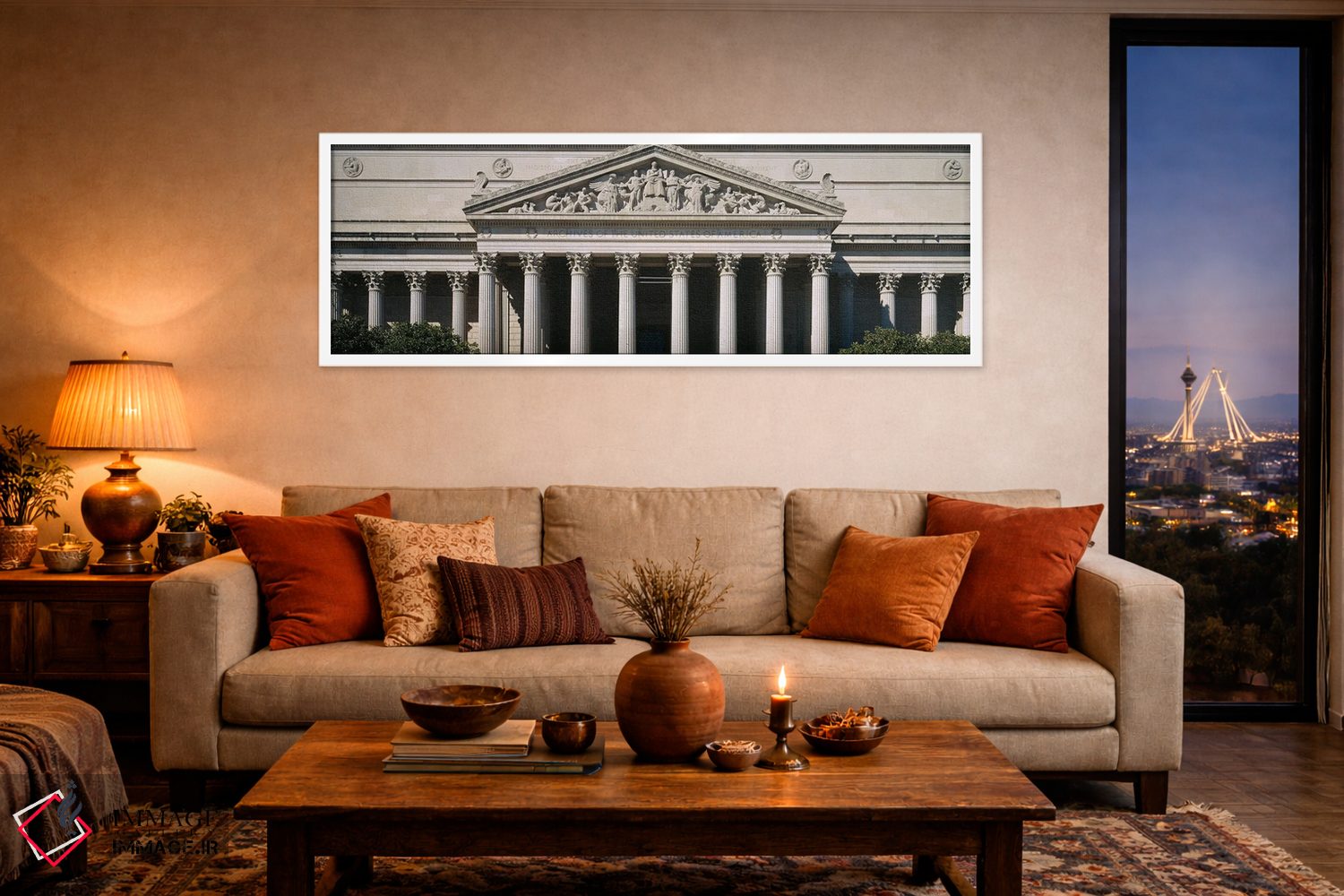 تابلو دکوراتیو نمای ساختمان آرشیو ملی، واشینگتن دی.سی، ایالات متحده اثر پانورامیک ایمجز - D4W