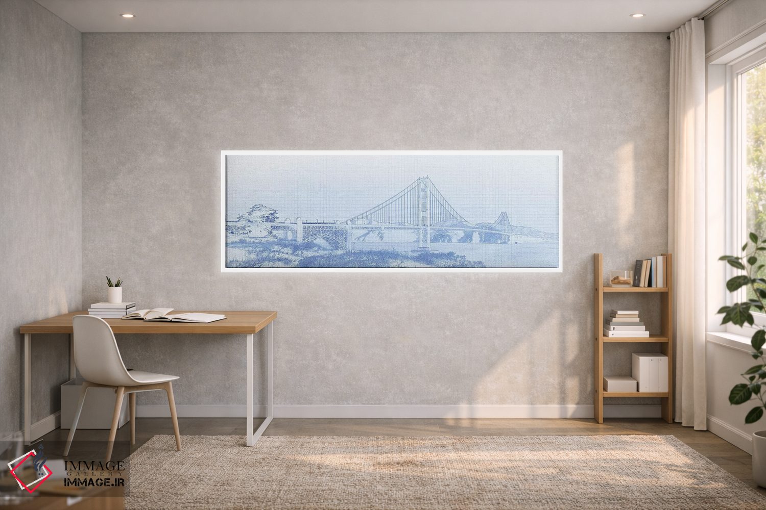 تابلو دکوراتیو پل دروازه طلایی، سانفرانسیسکو، شهرستان سانفرانسیسکو، کا… اثر پانورامیک ایمجز - D1W