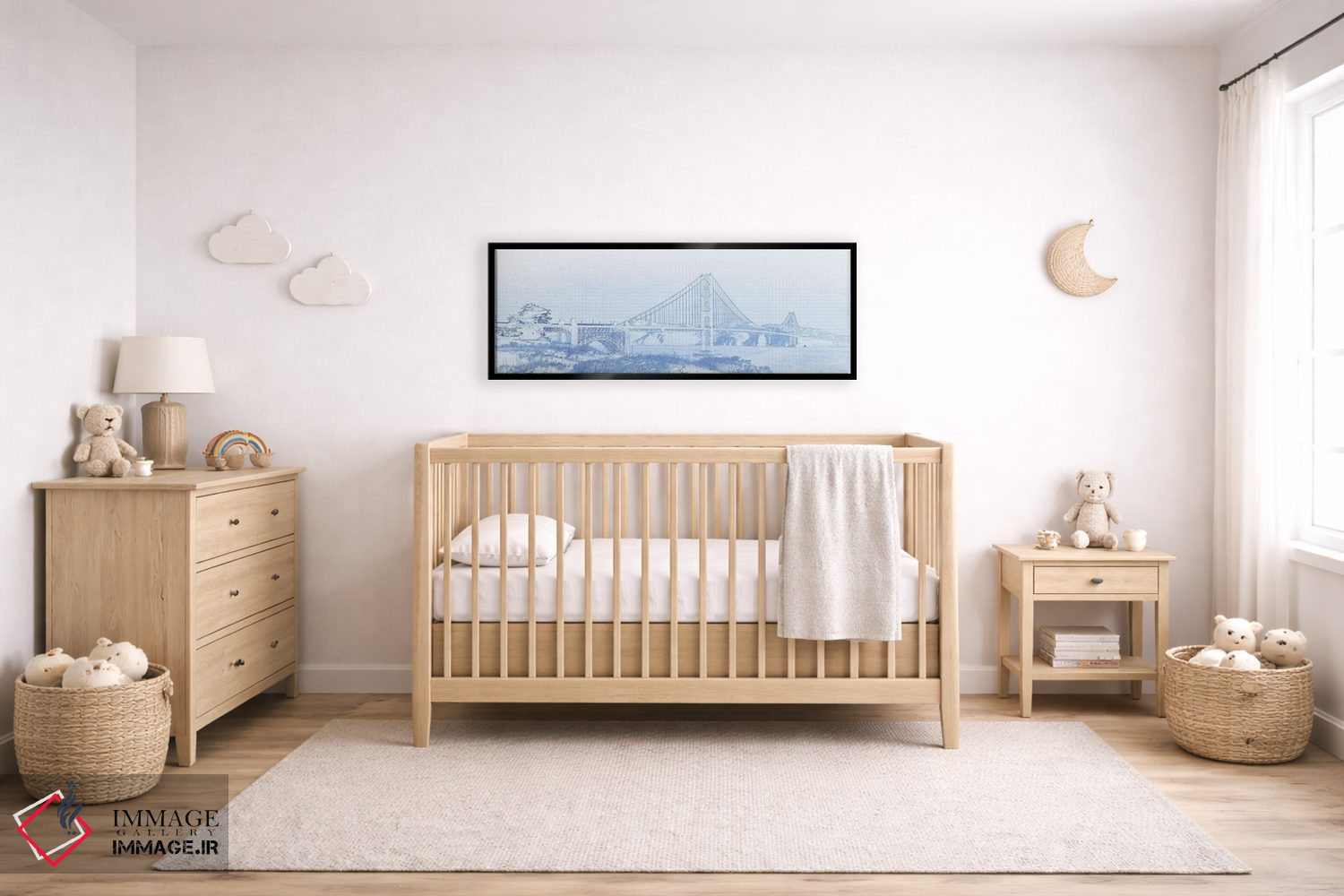 تابلو دکوراتیو پل دروازه طلایی، سانفرانسیسکو، شهرستان سانفرانسیسکو، کا… اثر پانورامیک ایمجز - D4B