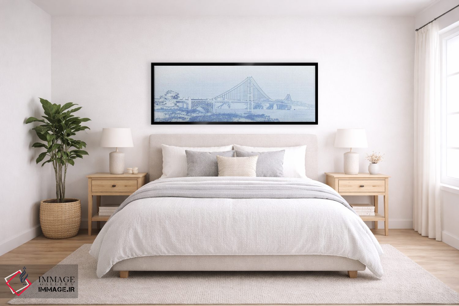 تابلو دکوراتیو پل دروازه طلایی، سانفرانسیسکو، شهرستان سانفرانسیسکو، کا… اثر پانورامیک ایمجز - D5B