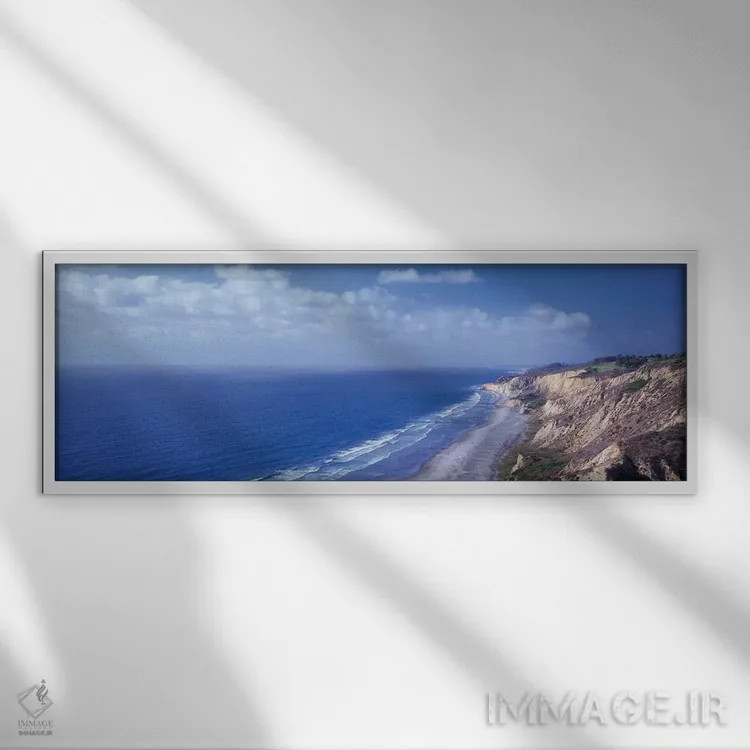 تابلو دکوراتیو Torrey Pines State Reserve, La Jolla, San Diego, Califo… اثر پانورامیک ایمجز - نمای قابدار سفید