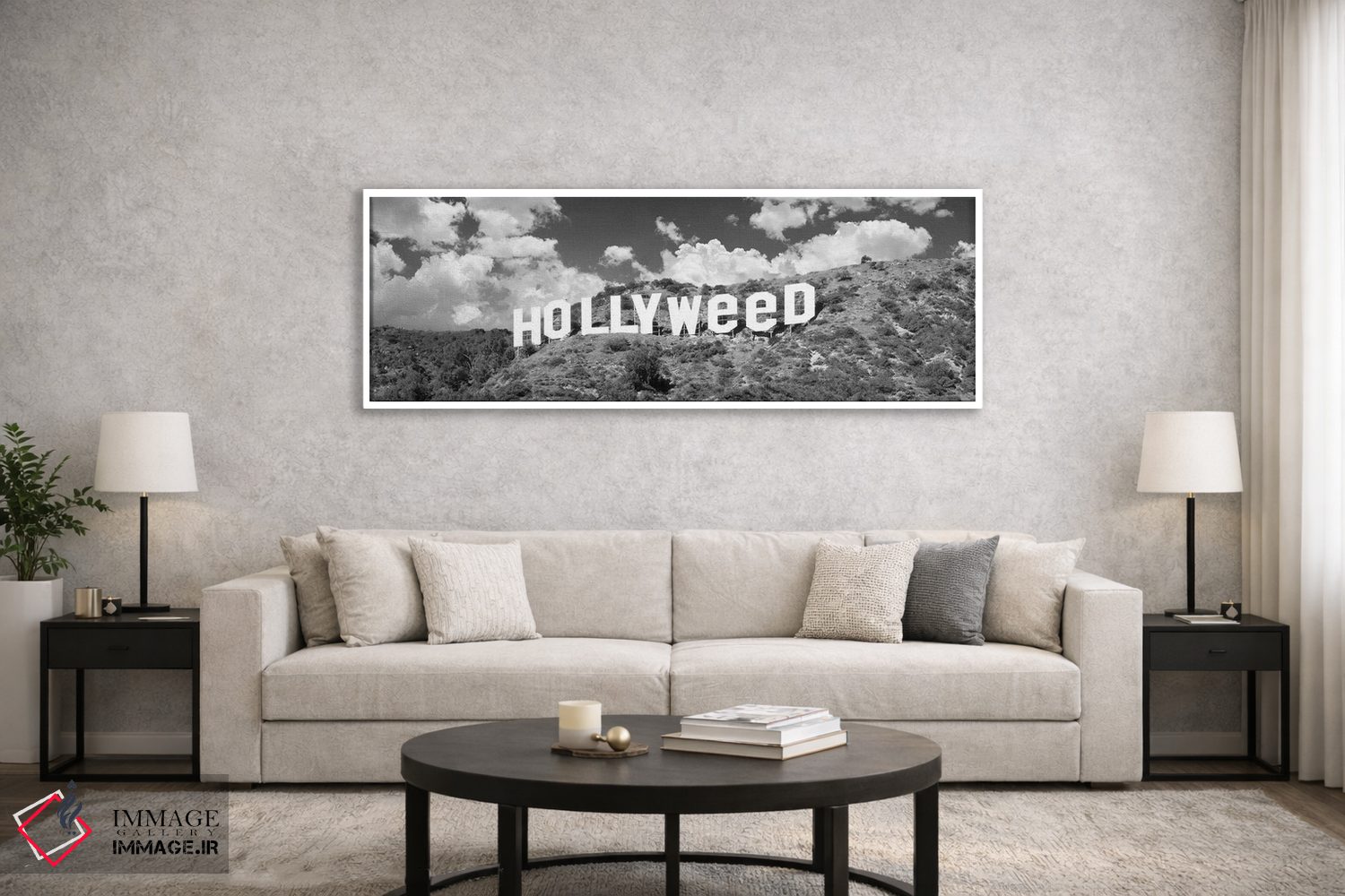 تابلو دکوراتیو Los Angeles, California, USA " - "نشان هالیوود که به ها… اثر پانورامیک ایمجز - D6W