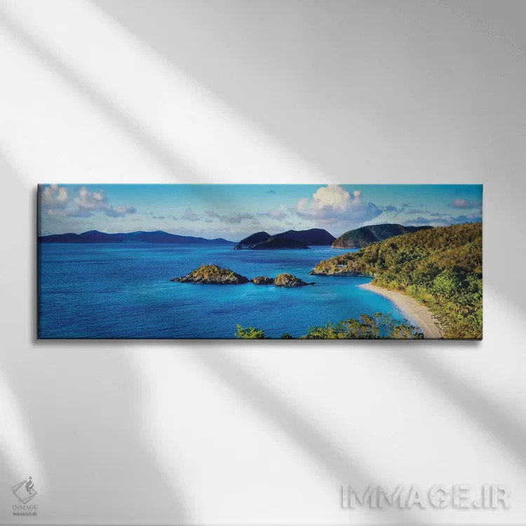 تابلو دکوراتیو Trunk Bay, Saint John, U.S. Virgin Islands" - "جزایر در… اثر پانورامیک ایمجز - نمای روبهرو روی دیوار