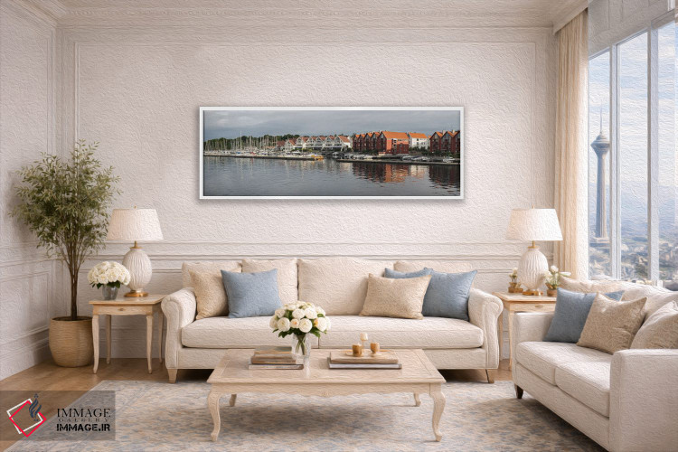 تابلو دکوراتیو Grasholmen, Stavanger, Rogaland County, Norway" - "خانه… اثر پانورامیک ایمجز - D4W