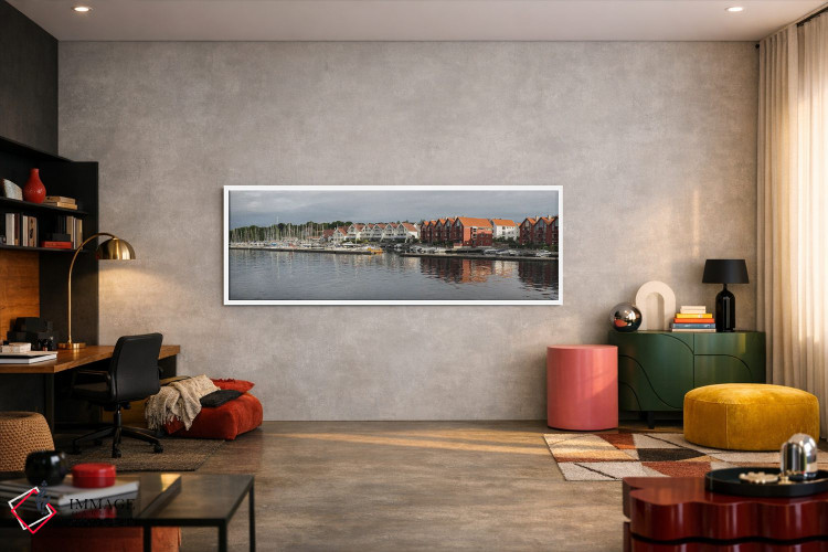 تابلو دکوراتیو Grasholmen, Stavanger, Rogaland County, Norway" - "خانه… اثر پانورامیک ایمجز - D5W