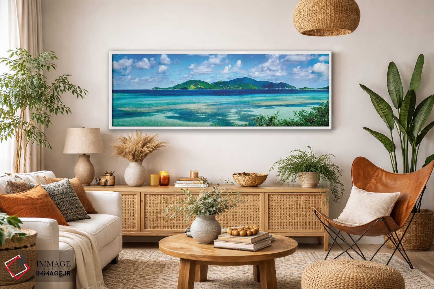 تابلو دکوراتیو Leinster Bay, U.S. Virgin Islands" - "جزایر در دریا، خل… اثر پانورامیک ایمجز - D2W