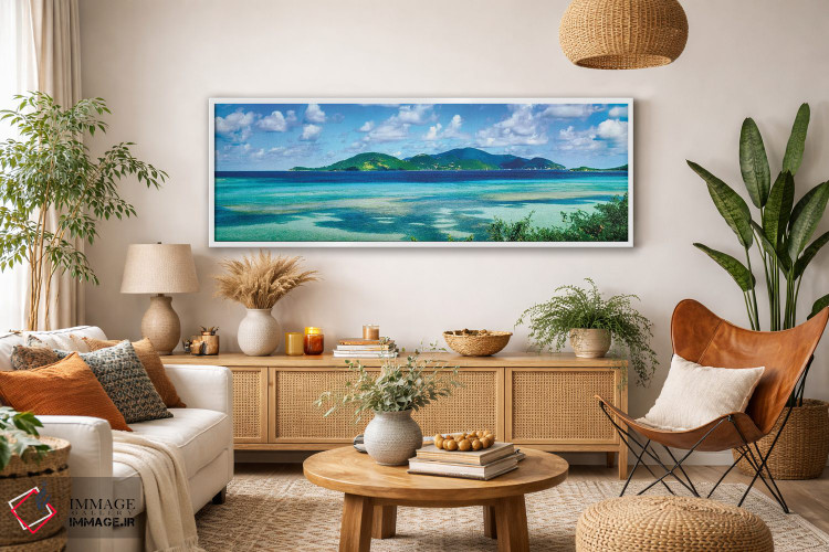 تابلو دکوراتیو Leinster Bay, U.S. Virgin Islands" - "جزایر در دریا، خل… اثر پانورامیک ایمجز - D2W