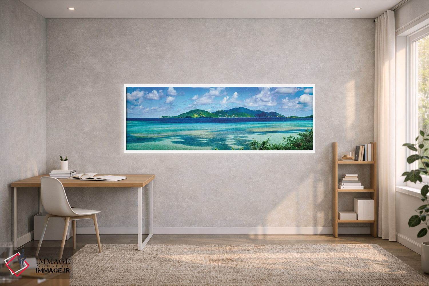تابلو دکوراتیو Leinster Bay, U.S. Virgin Islands" - "جزایر در دریا، خل… اثر پانورامیک ایمجز - D1W