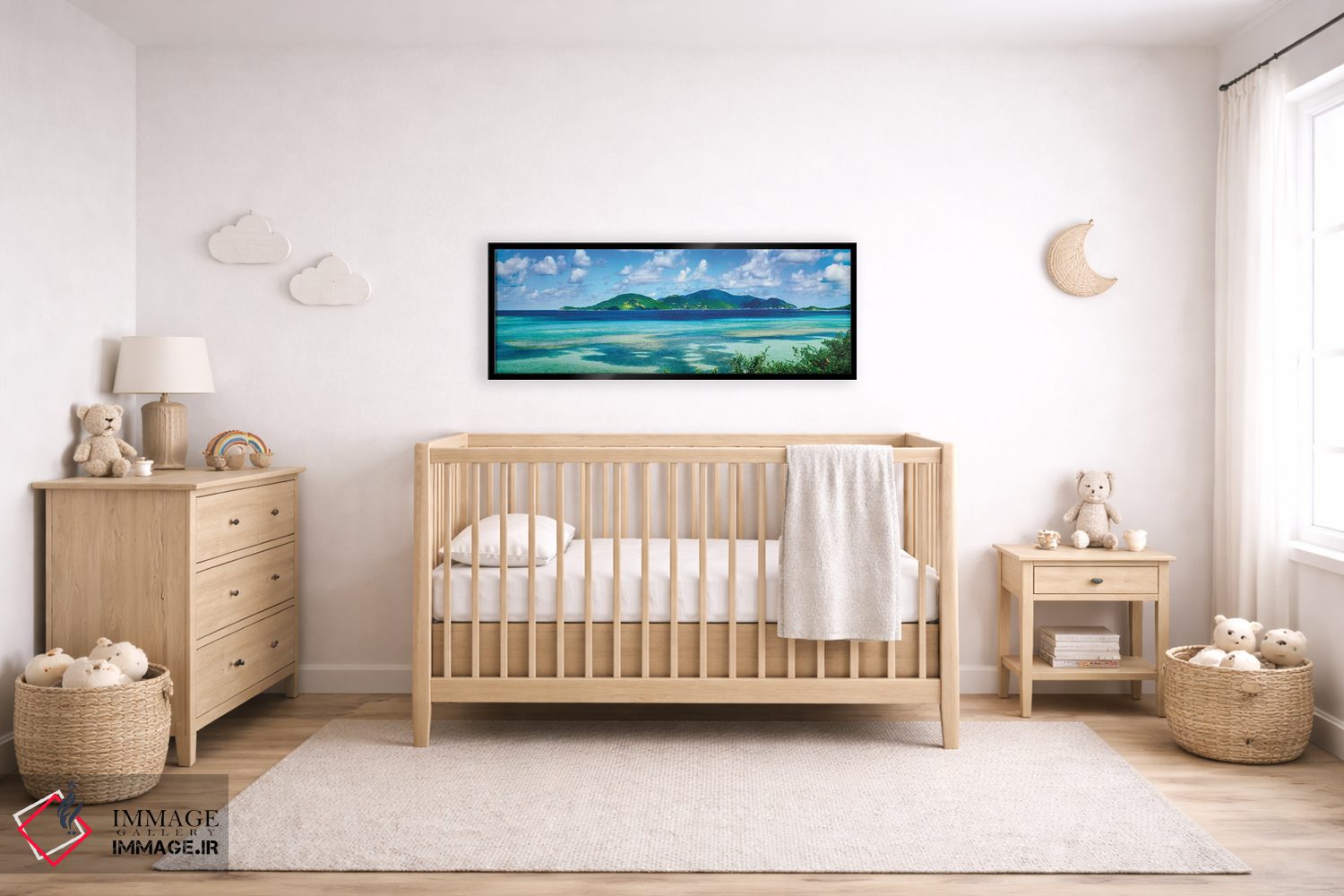 تابلو دکوراتیو Leinster Bay, U.S. Virgin Islands" - "جزایر در دریا، خل… اثر پانورامیک ایمجز - D5B